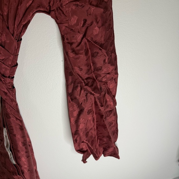 NWT Jen’s Pirate Booty Nebula Vermillion One Shoulder Burgundy Dress - Picture 10 of 12